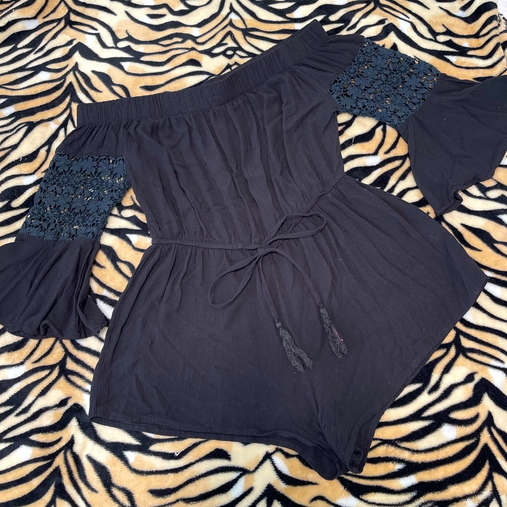 Black overalls